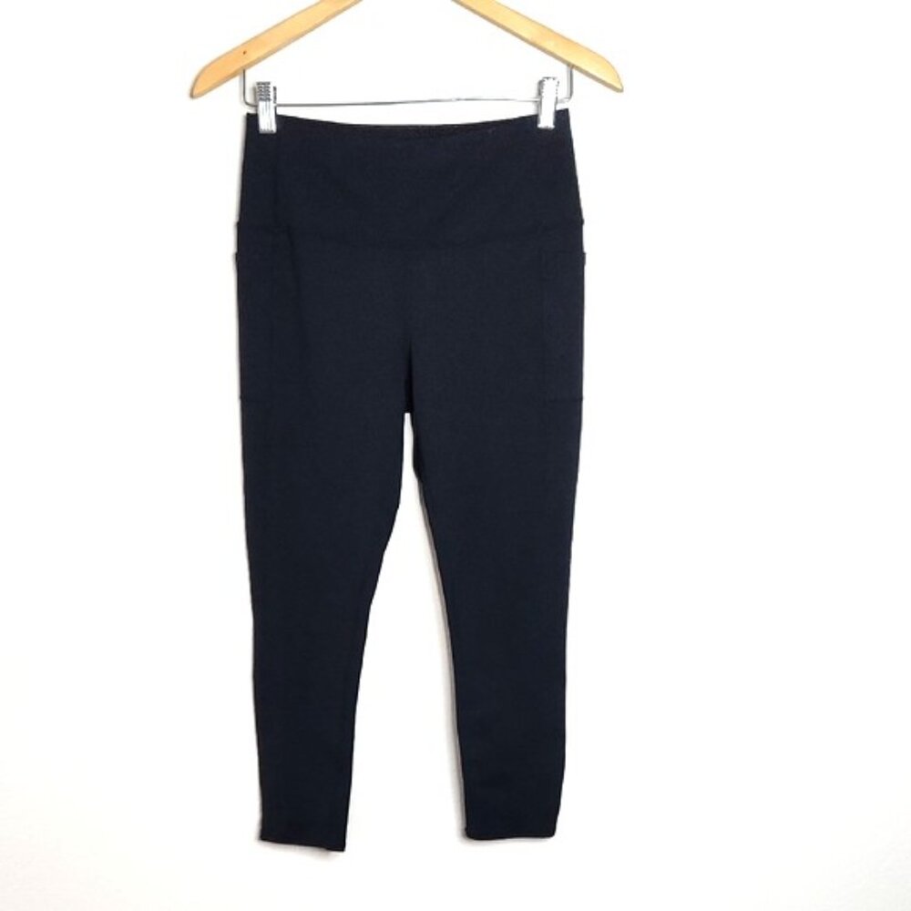 Sketchers Women's Black Athletic Exercise Leggings size M Workout Lounge Skinny